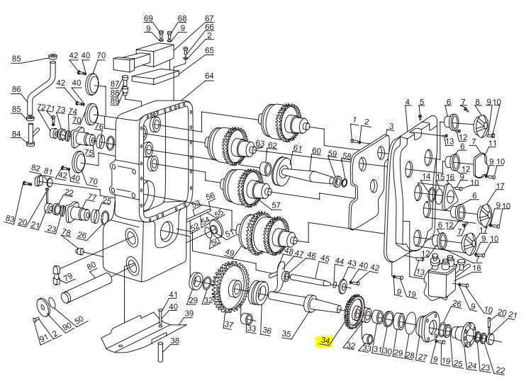 Шестерня КПП ZL50G2-03011 Шестерня КПП ZL50G2-03011