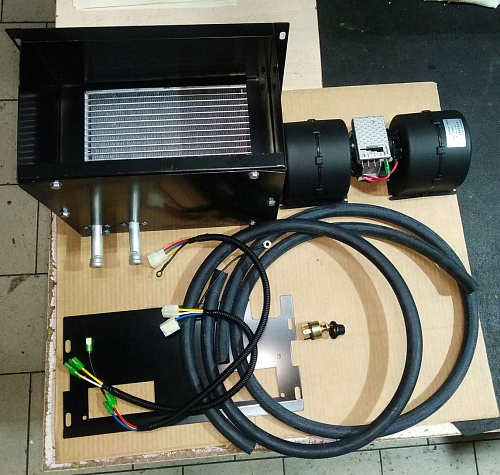 Отопитель кабины D2850-50000/17Y-58B-09000 (без кранов) Отопитель кабины D2850-50000/17Y-58B-09000 (без кранов)