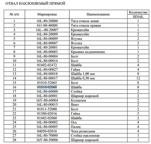 Болт 01010-02060 Болт 01010-02060